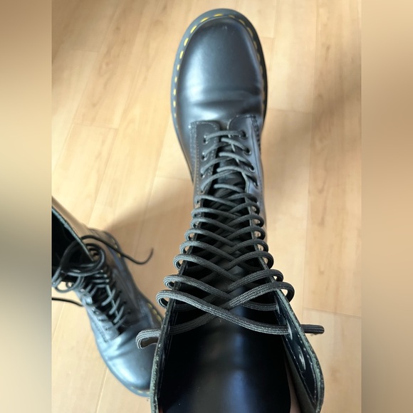 1914 SMOOTH LEATHER HIGH LACE-UP BOOTS - Picture 6 of 16